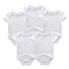 2018 New 5PCS/LOT Baby Clothes Boy Girl Short Sleeve Cotton O-Neck 0-12M Novel Newborn Roupas de bebe Baby Rompers Baby Wear