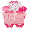 2018 New 5PCS/LOT Baby Clothes Boy Girl Short Sleeve Cotton O-Neck 0-12M Novel Newborn Roupas de bebe Baby Rompers Baby Wear