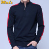 2018 MuLS Brand Half Zipper Sweater Men Quality Spring High Neck Male Pullover Thick Cotton Turtleneck Jumper Autumn Men Sweater
