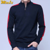 2018 MuLS Brand Half Zipper Sweater Men Quality Spring High Neck Male Pullover Thick Cotton Turtleneck Jumper Autumn Men Sweater