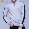 2018 MuLS Brand Half Zipper Sweater Men Quality Spring High Neck Male Pullover Thick Cotton Turtleneck Jumper Autumn Men Sweater