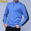 2018 MuLS Brand Half Zipper Sweater Men Quality Spring High Neck Male Pullover Thick Cotton Turtleneck Jumper Autumn Men Sweater