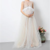 2018 Maternity Photography Props Pregnant Feathes Dress Maternity Clothes Long Pregnancy Photo Bunny Girl Dresses YL414