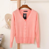 2018 Korean loose short sweater thin section spring and autumn long-sleeved women's cardigan 18314