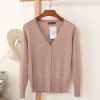 2018 Korean loose short sweater thin section spring and autumn long-sleeved women's cardigan 18314