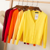 2018 Korean loose short sweater thin section spring and autumn long-sleeved women's cardigan 18314