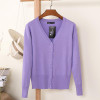 2018 Korean loose short sweater thin section spring and autumn long-sleeved women's cardigan 18314