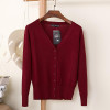 2018 Korean loose short sweater thin section spring and autumn long-sleeved women's cardigan 18314
