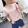 2018 Korean New Women Long Sleeve T-shirt Fashion Letter Printed Kawaii Student T shirt Casual Women Tops Roupa Feminina