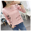 2018 Korean New Women Long Sleeve T-shirt Fashion Letter Printed Kawaii Student T shirt Casual Women Tops Roupa Feminina
