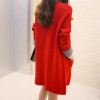 2018 Korean Autumn New Fashion Women Cardigans Casual Loose Pockets Long Sweaters Female Long Sleeve Knitted Outwear 62847