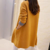 2018 Korean Autumn New Fashion Women Cardigans Casual Loose Pockets Long Sweaters Female Long Sleeve Knitted Outwear 62847