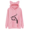 2018 Kawaii Cat Ear Hoodies Women Cute Cartoon Sleeping Cat Print Hooded Sweatshirt Casual Loose Pullover Tracksuit Outerwear 2018 Kawaii Cat Ear Hoodies Women Cute Cartoon Sleeping Cat Print Hooded Sweatshirt Casual Loose Pullover Tracksuit Outerwear