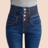 2018 Jeans Womens High Waist Elastic Skinny Denim Long Pencil Pants Plus Size 40 Woman Jeans Camisa Feminina Lady Fat Trousers