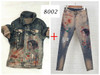 2018 jeans woman casual stretch denim 3D print Painted Pattern jeans women's pants and girl skinny jeans trouser A351