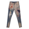 2018 jeans woman casual stretch denim 3D print Painted Pattern jeans women's pants and girl skinny jeans trouser A351