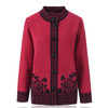 2018 HRM Middle-aged women mother Spring and winter sweater cashmere sweater Grandma fitted sweater cardigan coat big yards