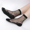 2018 Hot Summer Women Socks Female Thin Crystal Glass Silk Transparent Socks Girls Stretch Socks Chaussette Femme Calcetines