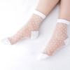 2018 Hot Summer Women Socks Female Thin Crystal Glass Silk Transparent Socks Girls Stretch Socks Chaussette Femme Calcetines