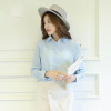 2018 Hot Sale Women Shirts Blouses Long Sleeve Turn-Down Collar Solid Ladies Chiffon Blouse Tops OL Office Style Chemise Femme
