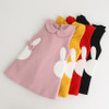 Baby Christmas Clothes cute bunny embroidery vest dress children dress winter toddler baby girls vestido 2-6Y Christmas Costume