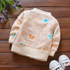 Baby Cardigan 2017 Autumn Girls Warm Sweater Cotton Coat Cartoon Velvet Cardigan