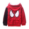 Baby Boys Spiderman Fleece Hoodies/Kids Winter Warm Cartoon Outerwear Clothing/Children Spider-man Thicken Sweatshirts Coat