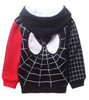 Baby Boys Spiderman Fleece Hoodies/Kids Winter Warm Cartoon Outerwear Clothing/Children Spider-man Thicken Sweatshirts Coat