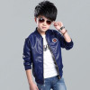 baby boys Leather jacket Kids clothes boys PU Jacket Children sping fashion embroidery Leather Outwear Baby boys Coats 7~15 T