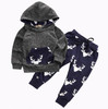 Baby Boys Girls Clothes Set Warm Outfits Deer Tops Hoodie Top + Pant Leggings Cute Animals Kids Baby Clothes