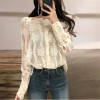 Neploe Retro Fashion Lace Patchwork Women Blouse 2018 Korean Square Collar Perspective Sexy Shirts Spring Elegant Blusas 67040