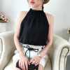 Neploe Chiffon Blouse Sleeveless Halter Shirt Stripe/Flower/Dot/Solid Tops 2018 Summer Woman Fashion Elegant Blusas 34714