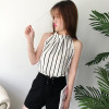 Neploe Chiffon Blouse Sleeveless Halter Shirt Stripe/Flower/Dot/Solid Tops 2018 Summer Woman Fashion Elegant Blusas 34714
