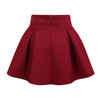 Neophil 2016 Winter Black Red High Waist Plus Size Pleated Space Cotton Ball Gown Short Mini Skirts Girls School Work Wear S0907