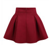 Neophil 2016 Winter Black Red High Waist Plus Size Pleated Space Cotton Ball Gown Short Mini Skirts Girls School Work Wear S0907