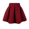 Neophil 2016 Winter Black Red High Waist Plus Size Pleated Space Cotton Ball Gown Short Mini Skirts Girls School Work Wear S0907