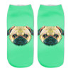 Neon Socks 3D Printing Female Socks Women Low Cut Ankle Socks Calcetines Mujer Casual Hosiery Printed Sock