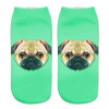Neon Socks 3D Printing Female Socks Women Low Cut Ankle Socks Calcetines Mujer Casual Hosiery Printed Sock