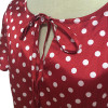 Nemidor Hot Sales Women Casual Plus Size 7XL 8XL 9XL Midi Swing Dress Dot Short Sleeve O-neck Retro A-line Dress
