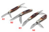 Multi Folding Knife Bone Handle 440C steel Multi-blade sharp Mini pocket knife outdoor Survival Knives Hunting Tactical Knife
