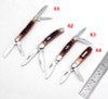 Multi Folding Knife Bone Handle 440C steel Multi-blade sharp Mini pocket knife outdoor Survival Knives Hunting Tactical Knife