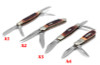 Multi Folding Knife Bone Handle 440C steel Multi-blade sharp Mini pocket knife outdoor Survival Knives Hunting Tactical Knife