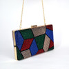Multi color Purse Crystal mini wedding party clutch evening bag handbag Wristlets women's shoulder bag with Chain Clutch Bag 817