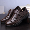 MUHUISEN size 38-44 men summer style shoes Classic style Retro Gladiator Cool men sandals Fretwork Breathable Fisherman Shoes