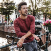SIMWOOD Sweater Men 2017 Autumn New pullover Slim Fit Thin Mens Knitted Sweaters Male Curl Hem High Quality Plus Size MT017003