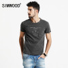 SIMWOOD Short Sleeve T Shirts Men 2017 New Spring Summer 100% Pure Cotton Vintage Cartoon Tees O neck TD1137