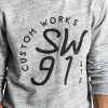 SIMWOOD Hoodies Men 2017 Autumn New Slim Fit Fashion Embroidery Letter Sweatshirts 100% Pure Cotton Pullover Plus Size WT017007