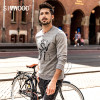 SIMWOOD Hoodies Men 2017 Autumn New Slim Fit Fashion Embroidery Letter Sweatshirts 100% Pure Cotton Pullover Plus Size WT017007