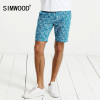 SIMWOOD Casual Shorts Men Slim Fit 2017 Summer Fit Print Fashion Cotton breathable male Brand Clothing  Shorts XD017029