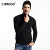 SIMWOOD Brand new autumn winter Turtleneck sweater men casual pullovers fashion knitwear MY2033